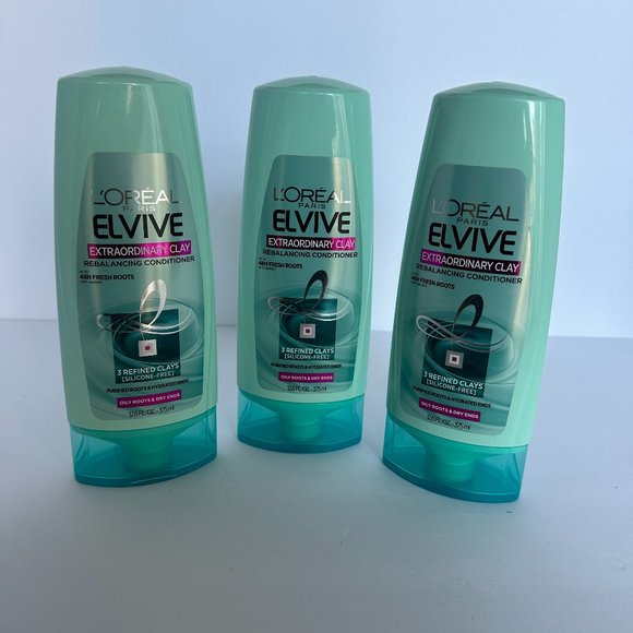 L'Oreal Hair Loreal Paris Elvive Extraordinary Clay Rebalancing Conditioner Lot Of 3 Poshmark